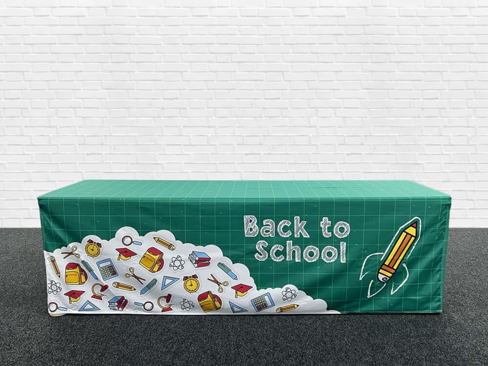 8 foot fitted custom table cloth