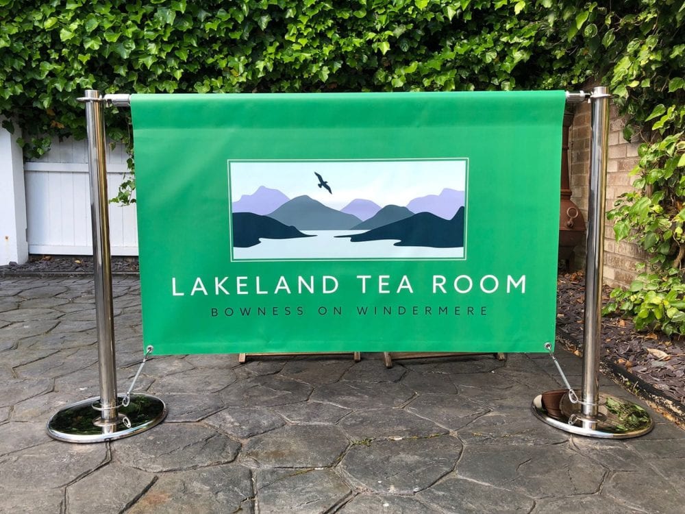 Block Banner PVC for Cafe Seating Area