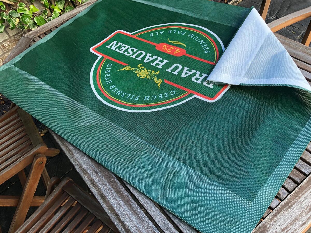 Full Colour Printed Mesh Cafe Banner