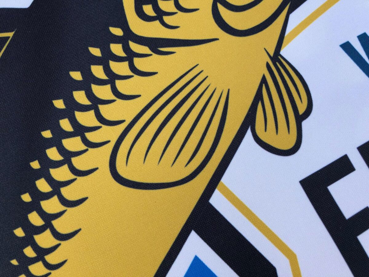 Close up of Cafe Banner fabric