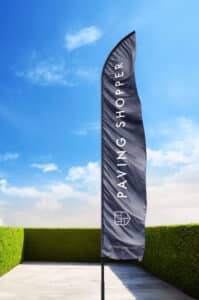 Paving Shopper Feather Flag
