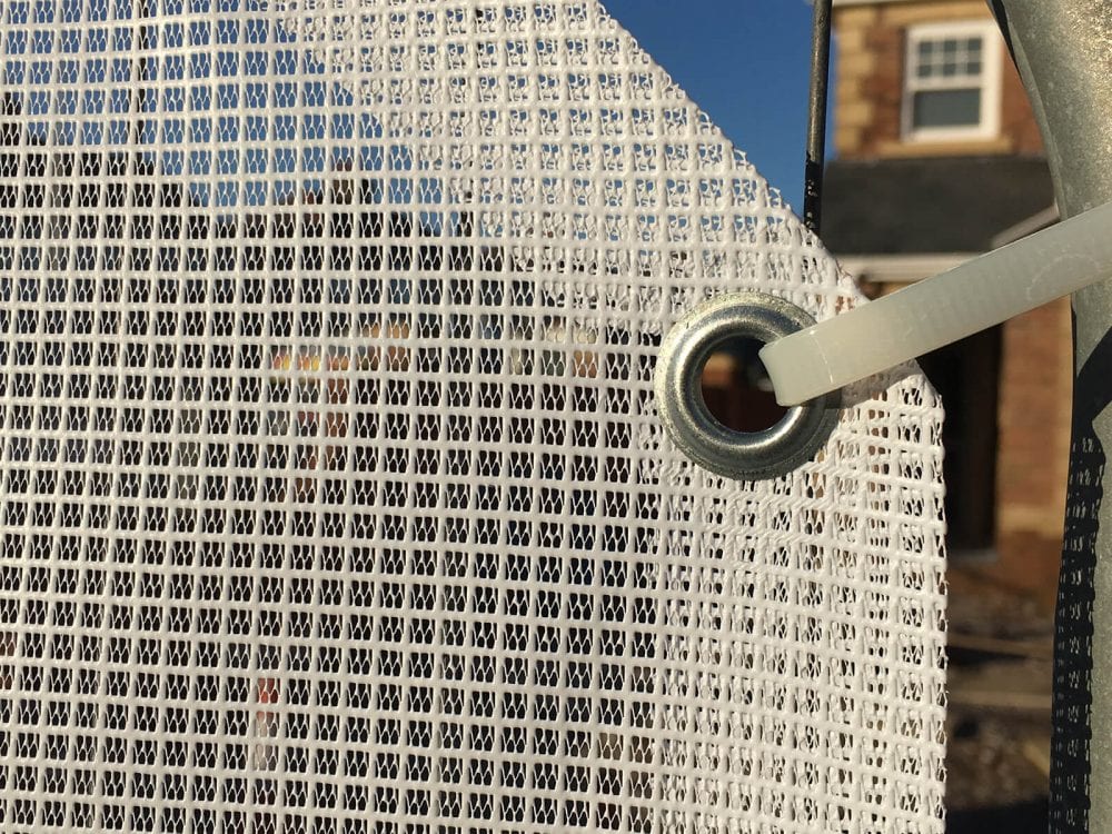 PVC AirMesh Heras Fence Cover