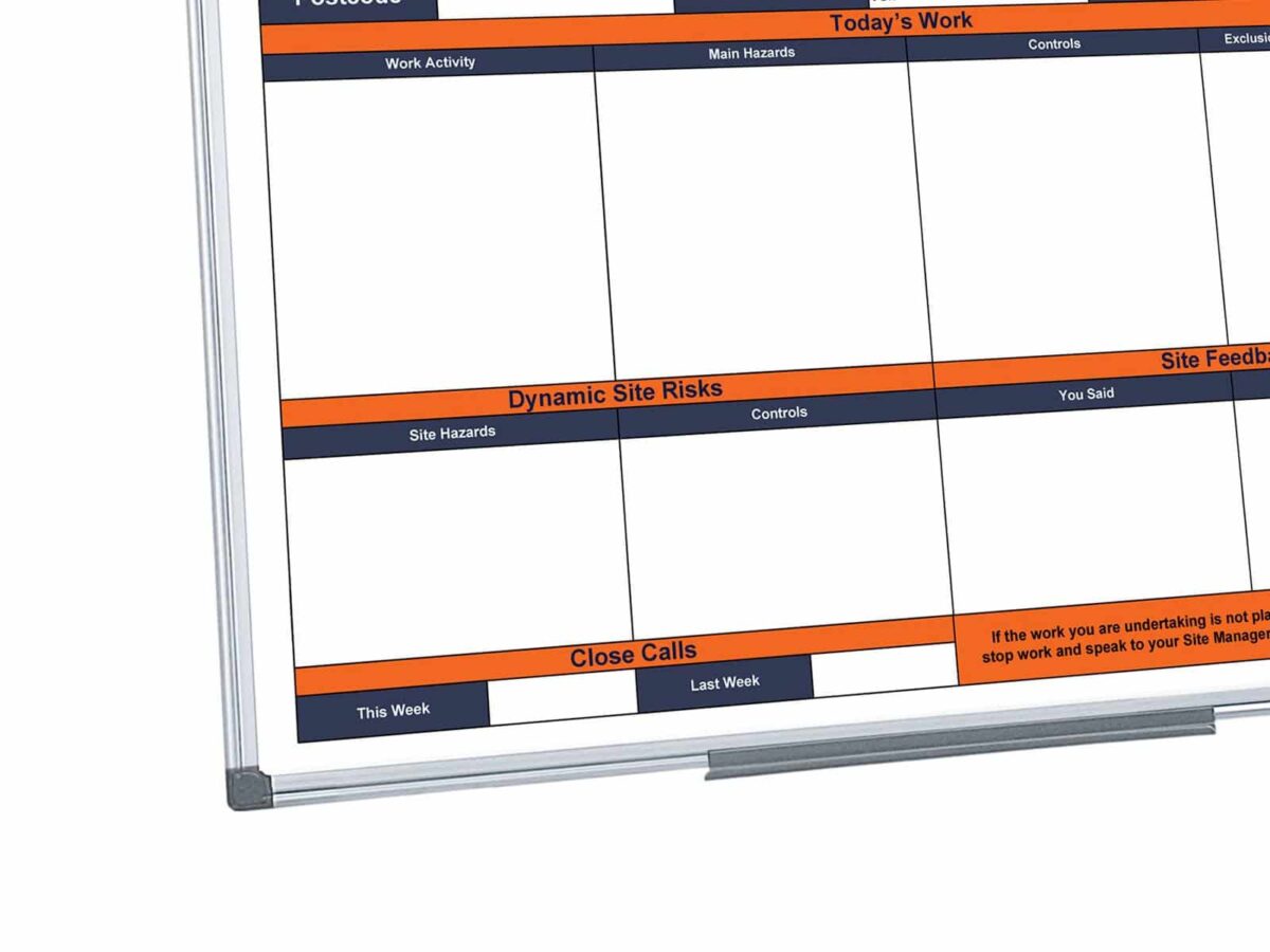 Full colour printed whiteboard